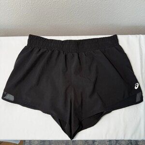 ASICS Black Athletic Running Shorts with Mesh Panels - Women's Medium